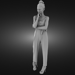 Model-in-heels-render.png STL file Model in heels・3D printable model to download