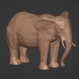I5-2.jpg Polygonal Elephant Statue