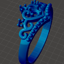 anillo-corazon-miligrain.png Download OBJ file Casual ring for women • Template to 3D print, INFINITUM