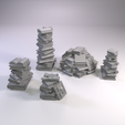 Pilesboks_1.png Файл STL Стопки книг・3D модель для печати скачать