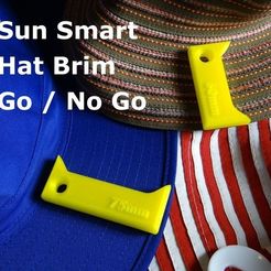 Hat_brim_go_-_no_go_display_large.jpg Télécharger fichier STL gratuit Bord de chapeau d'école - Go / No Go • Plan imprimable en 3D, Gaenarra