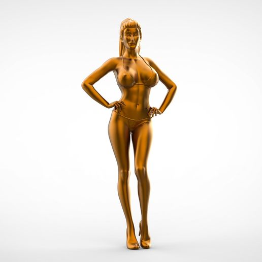 2White.30.jpg Archivo STL Poseer N2 Mujer Atractiva Modelo de impresión en miniatura 3d.・Modelo para descargar e imprimir en 3D, 3DP-Miniatures