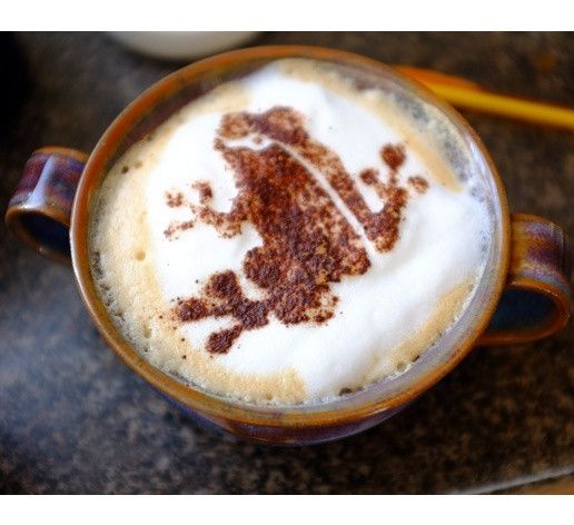 Gatwick Frog - Cappuccino Stencil