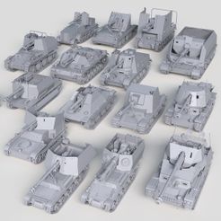 Preview1.jpg STL-Datei Artillerie Deutsche Statische Sammlung・3D-druckbare Vorlage zum herunterladen