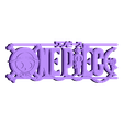 one piece by 3dnaow.STL LOGO ONE PIECE