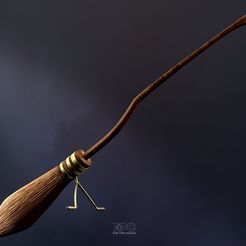 5.jpg Nimbus 2000 broom | Harry Potter | 3d print | model quidditch