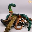 Pict23.jpg SERPENT MAGIQUE, ARTICULE, EN PLACE, RIGIDIFIABLE, ANIMABLE, REPARABLE