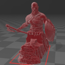 God-of-War.png Télécharger fichier STL Soutien à God of War • Plan pour impression 3D, fluzza