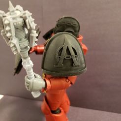 Alpha-Pad-Mace-Helmet-Shield.jpg Fichier STL gratuit Équipement et armes de guerre de McFarlane Chaos・Objet à télécharger et à imprimer en 3D