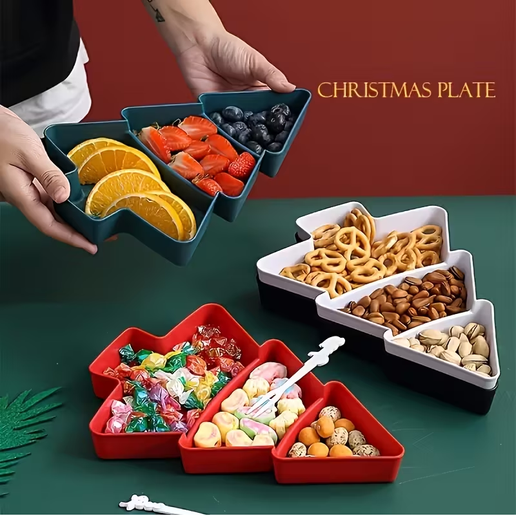 🎄 3D Printable Christmas Tree Snack Tray – Perfect for Festive Parties & Home Decor! 🎁