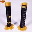 1.jpg 2 COLLAPSING KATANAS - ZORO - ONE PIECE - (PRINT IN PLACE + ASSEMBLY VERSION)