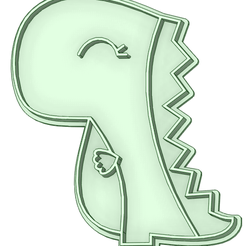 Dino-21_e.png Archivo STL Dino 21 cookie cutter・Objeto imprimible en 3D para descargar