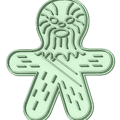 Chewbacca-entero-100mm_e.png Chewbacca entero 100mm cookie cutter
