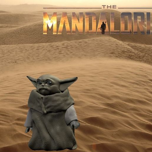 BABY YODA MANDALORIAN - 3D model önizlemesi