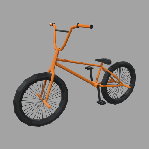 🚲 Low Poly Bmx Bike・ STL File for ・Cults