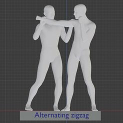 Alternating zigzag STL file Thai boxing Master Tips arts : #1 Alternating zigzag・3D printable model to download, xMan