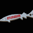 Perch.png sturgeon fish keychain / pendant
