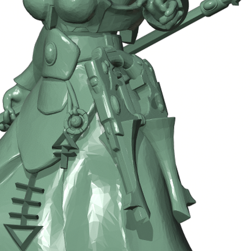 Warlockgun.png Fichier STL Femme Alien Seer Elf・Modèle imprimable en 3D à télécharger, Leesedrenfort