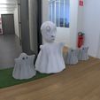renderfantasmas3.jpg Файл 3D маленькие призраки・Модель 3D-принтера для загрузки