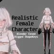 1blender.png Dual Rapier Swordswoman - Realistic Female Character - Blender Eevee