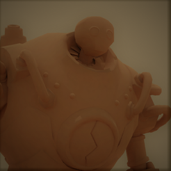 blitzcrank2.png Free STL file OLD! Blitzcrank with Stand for 3D Print・3D printing model to download