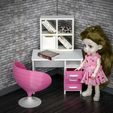 DSC_4435-копия.jpg STL file Miniature model modern Swivel Chair 1:12 Scale for Dollhouses. Swivel Chair dollhouse furniture. Model Chair・Model to download and 3D print
