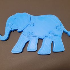 20220812_090453-1.jpg STL file Elephant Puzzle・3D printable design to download