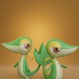 snivy-render-cults.jpg Pokemon - Snivy with 2 different poses