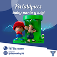 2.png Pencil holder Baby Mario and Luigi