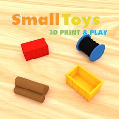 smalltoys-freight-accessories01.jpg STL-Datei SmallToys - Freight Accessories kostenlos・3D-druckbares Objekt zum herunterladen