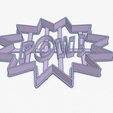 POW.PNG Cookie Cutter Onomatopoeia POW Cookie Cutter