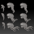 squidheads.png 3D-Datei Weltraumkäfer Tintenfisch-Welpen・Design für den 3D-Druck zum Herunterladen
