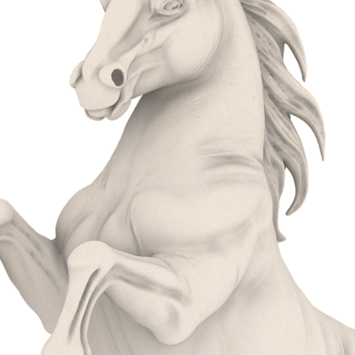 Rearing Horse Sculpture – Elegant Stallion Figure – 3D Print STL