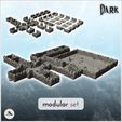 1-PREM.jpg Large modular set of cave galleries for dungeon with evil accessories (1) - Medieval Gothic D&D RPG Feudal Old Archaic Saga 28mm 15mm