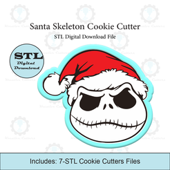 Etsy-Listing-Template-STL.png Weihnachtsmann Skelett Ausstechform | STL Datei