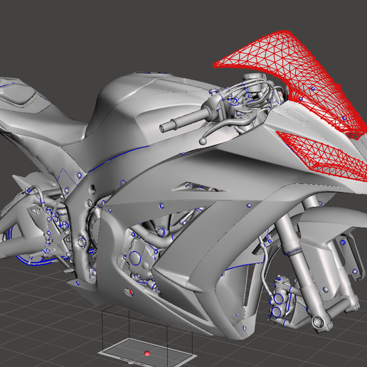 🛞 kawasaki zx 10rr 2011–2015 generation 4・ STL File for 3D