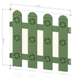 picket fence s01-03 v1-d21.png flower Garden picket fencing Tool econom 3d-print and cnc