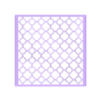 quatrefiol pattern.stl Quatrefoil Tile Stencil - Fits 97mm Tile