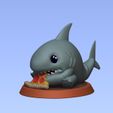 Preview1.jpeg Jeff - modelo de impressão 3D de tubarão terrestre - a comer pizza