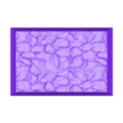 Rocks001_60x40mm_rect_base_hollow_PRINT.stl Square and Rectangle Bases Set – Rocks 1 Texture (20–150mm) | Perfect for Tabletop Wargames & RPG's