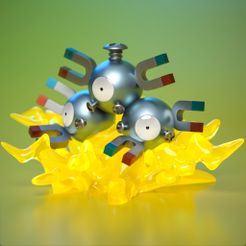 magneton.jpg Файл STL Покемон Магнетон・Шаблон для загрузки и 3D-печати