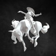 3.png Cowgirl and Bucking Horse STL