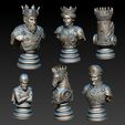 chess3.jpg Clockwork Thrones: Steampunk Medieval Chess Set
