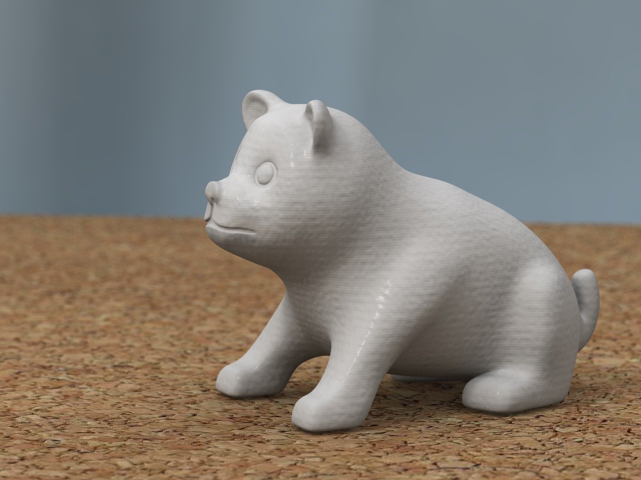 Free STL file puppy sitting [FREE]・3D print design to download・Cults
