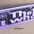 the-who-concierto-entradas-grupo-musica-rock.jpg The Who, Mini License Plate, logo, poster, sign, signboard, europe, band, music group