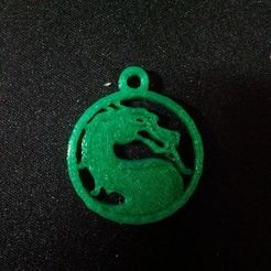 IMG_20120425_181613_display_large.jpg Free STL file Video Game Logo Necklace: Mortal Kombat・3D printable design to download