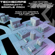 CommunityBundleDemoB.png TECHSCAPE - 6mm - Effiziente Innenstadt (FREE Battletech Terrain)
