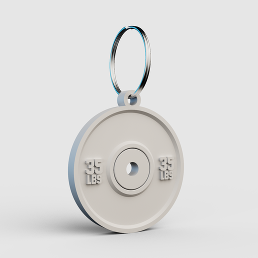 Olympic discus key ring 35 lbs.