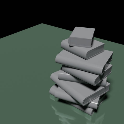 Download STL file Book Stack • 3D printing object • Cults