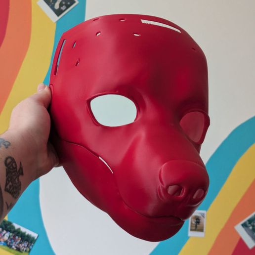 PERSONAL USE ONLY NEOSUIT - HYENA YEEN — SLIM HEAD BASE 3D STL FILE TO PRINT SEMIREALISTIC FURSUIT HEADBASE BASE HEAD FURRY BASE MOVING JAW